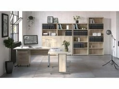 Bibliothèque 2 Tablettes Blanc