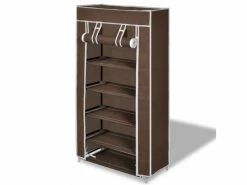 HELLOSHOP_26 Armoires Chaussure étagère 10 Paires Tissu Marron Helloshop26 2002037