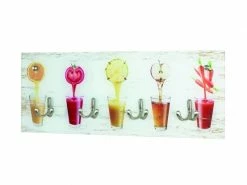 Stylé Nuancemeuble Garderobe Murale Ouagadougou Multicolore L50 X P5 X H20 Cm