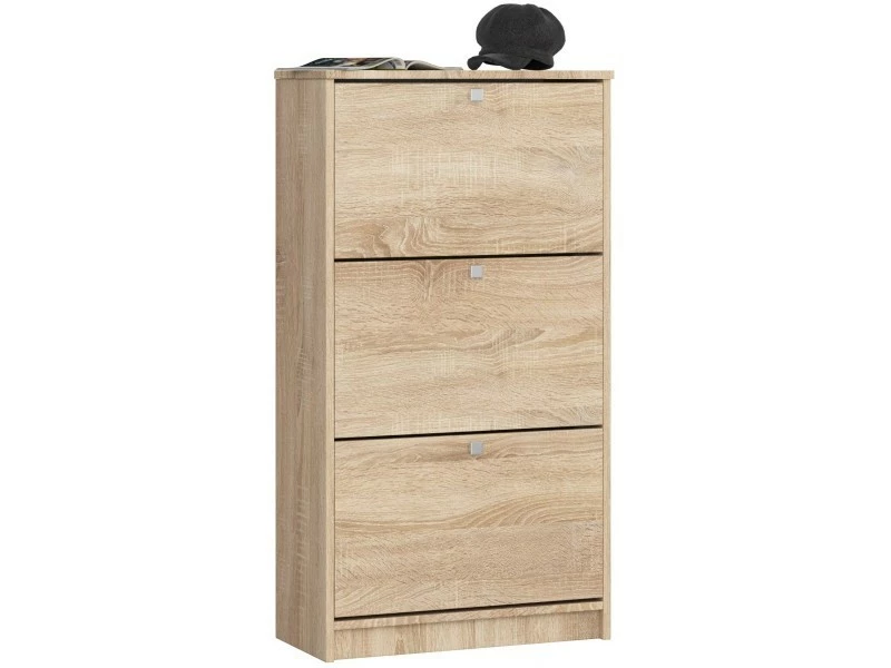 3xeliving Deanna 3 Meuble à Chaussures Sonoma