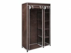 Vidaxl Garde-robe Tissu Marron