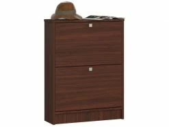 3xeliving Deanna 2 Meuble à Chaussures Wengé