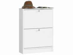 3xeliving Deanna 2 Meuble à Chaussures Blanc