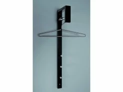 Admirable Nuancemeuble Garderobe Murale Bandar Seri Begawan Chromé-noir L4 X P20 X H70 Cm