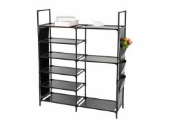 6 Couches 8 Grille Tissu Non Tissé étagère à Chaussures Placard De Rangement Longues Bottes