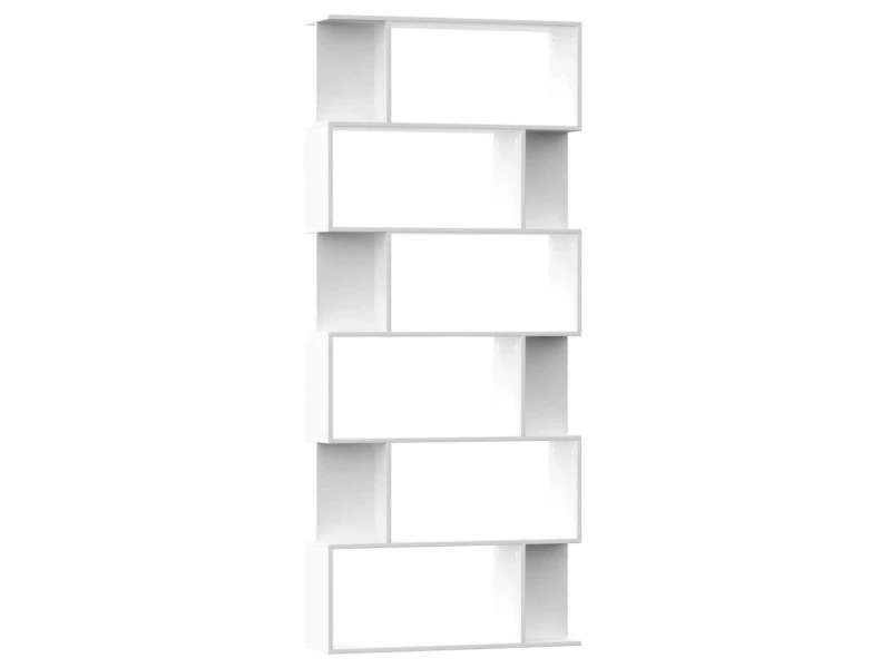 Icaverne - Bibliothèques Edition Bibliothèque/séparateur De Pièce Blanc 80x24x192 Cm Aggloméré