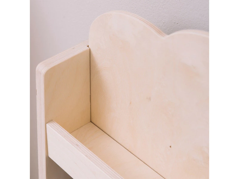 Bibliothèque Pour Enfants - Blumfeldt Cuckoo Natural - 3 étagères - 60 X 95 X 13cm - Bois - Modèle Nuage – Image 5