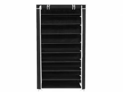 Étagère à Chaussures 36 Paires De Chaussures Hombuy® -9 Niveaux - Housse Anti Poussière - Porte-chaussures 88x28x160cm Noir