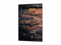 Splendide Nuancemeuble Garderobe Murale Bakou Nature-optique Inox L65 X P8 X H100 Cm