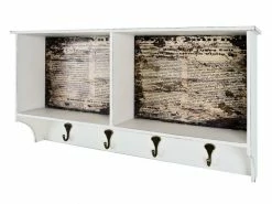 Inedit Nuancemeuble Garderobe Murale Jakarta Vintage L76 X P15 X H40 Cm