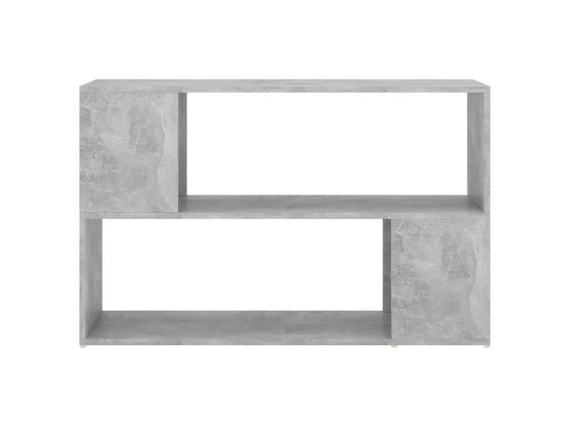 Vidaxl Bibliothèque Gris Béton 100x24x63 Cm Aggloméré – Image 5