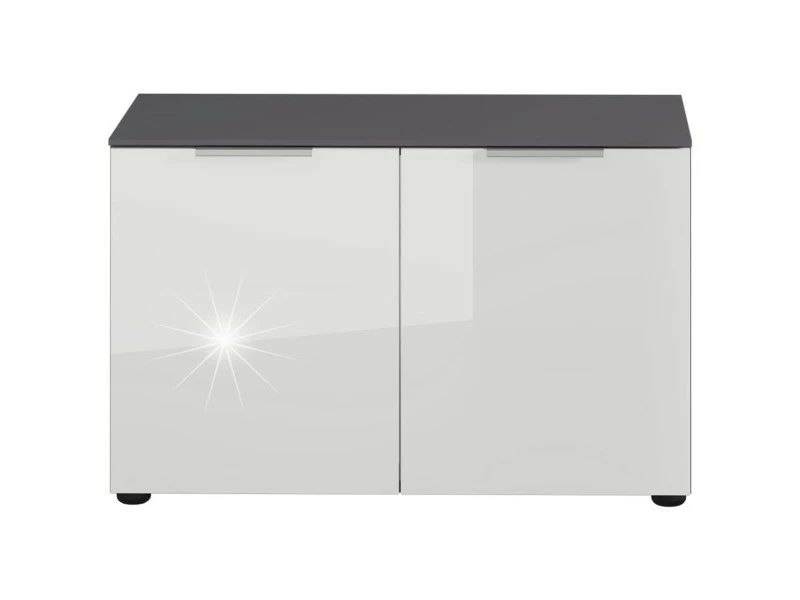 Germania Banc à Chaussures Gw-rimini 75x40x48 Cm Graphite Et Blanc – Image 4