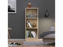 Bibliothèque, Couleur Chêne, 40,6 X 107,2 X 26,72 Cm