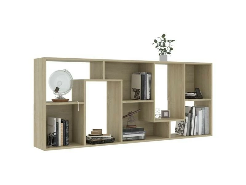 Vidaxl Bibliothèque Chêne Sonoma 67x24x161 Cm Aggloméré – Image 5