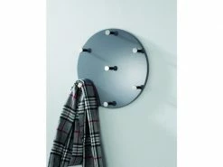 Sublime Nuancemeuble Garderobe Murale Yamoussoukro Gris-chromé H- ø35 Cm