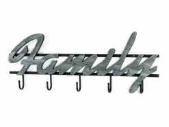 Splendide Nuancemeuble Garderobe Murale Pretoria Noir-argenté L60 X P4 X H23 Cm