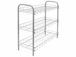 Metaltex étagère à Chaussures à 3 Niveaux Shoe 3 Gris Argenté
