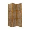 Paravent Bois Brun En Bambou 4 Pièces 200cmx130