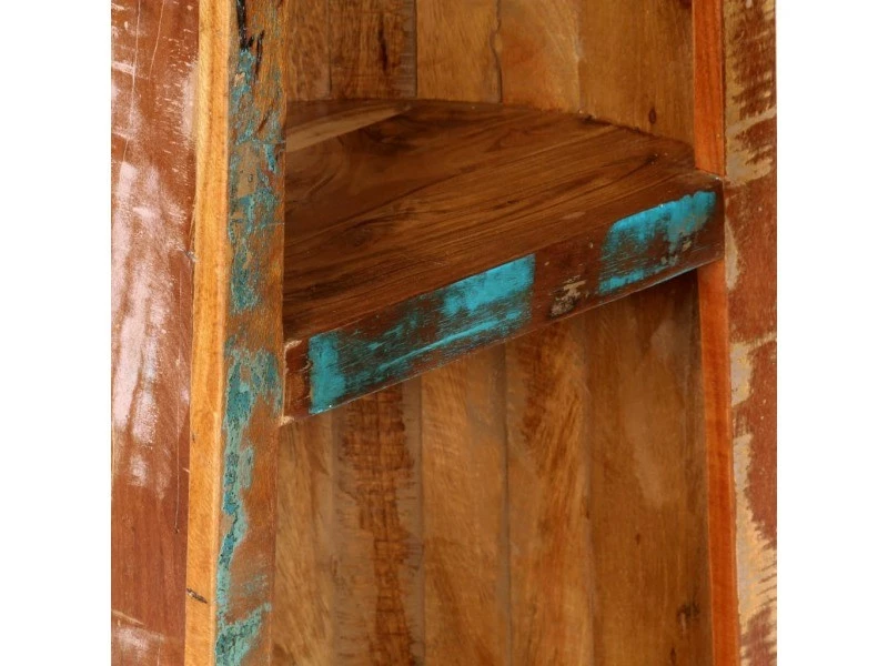 Icaverne - Bibliothèques Collection Bibliothèque 50x40x180 Cm Bois De Récupération Solide