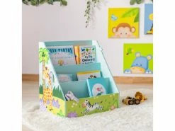 Meuble De Rangement Livres Magazines étagère Bibliothèque Enfant Garçon Sunny Safari Fantasy Fields Td-13141a