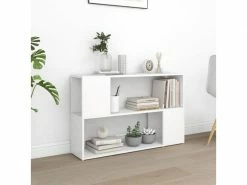 Vidaxl Bibliothèque Blanc 100x24x63 Cm Aggloméré