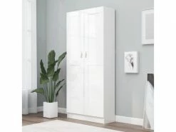 Vidaxl Bibliothèque Blanc 82,5x30,5x185,5 Cm Aggloméré