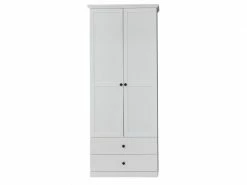 Brandstone Baxter - Meuble Chambre. Armoire Mélaminé Blanc. L - H - P : 81 | 196 | 41 Cm.