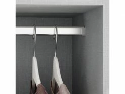 (1 Kit) Kit Tube De Penderie 30x15 Mm Acier, 750 Mm, Chromé