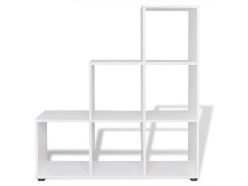 Esthetique étagères Serie Séoul Bibliothèque/étagère 107 Cm Blanc – Image 2