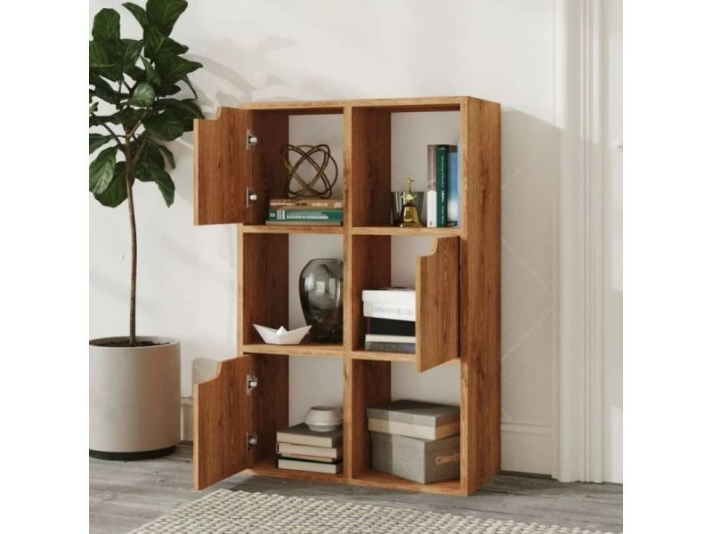 Vidaxl Bibliothèque Chêne Marron 60x27,5x88 Cm Aggloméré