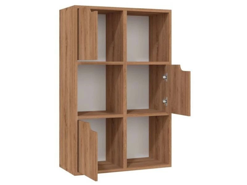 Vidaxl Bibliothèque Chêne Marron 60x27,5x88 Cm Aggloméré – Image 2