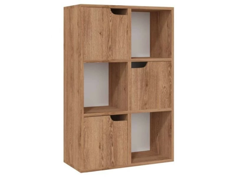 Vidaxl Bibliothèque Chêne Marron 60x27,5x88 Cm Aggloméré – Image 4