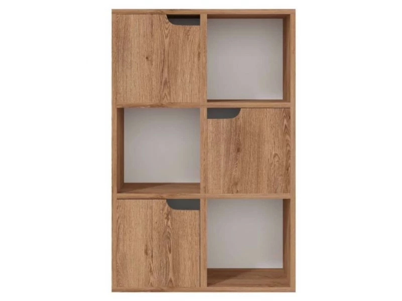 Vidaxl Bibliothèque Chêne Marron 60x27,5x88 Cm Aggloméré – Image 5