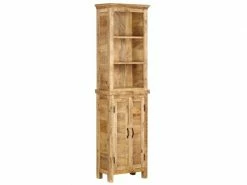 Splendide étagères Serie Harare Bibliothèque 50 X 30 X 180 Cm Bois Massif De Manguier