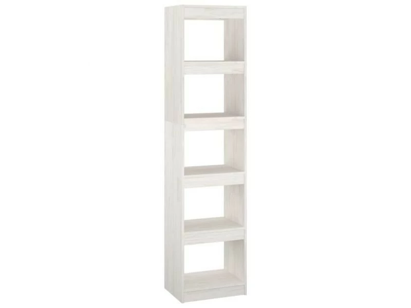 Vidaxl Bibliothèque/séparateur De Pièce Blanc 40x30x167,5cm Pin Massif – Image 2