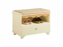 Sobuy Fsr123-mi Banc De Rangement, Meuble D'entrée, Banc à Chaussures, Rembourré, 1 Compartiment Et 1 Tiroir, Pour Couloir, Entrée, Chambre à Coucher, Beige, Fsr123-mi