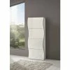Étagère à Chaussures Moderne, Made In Italy, étagère à Chaussures D'entrée, Avec 4 Portes Battantes, 71x27h162 Cm, Couleur Blanc Brillant