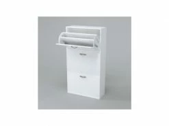 CALICOSY Scarpa Meuble A Chaussures Contemporain Blanc Mat - L 63 Cm