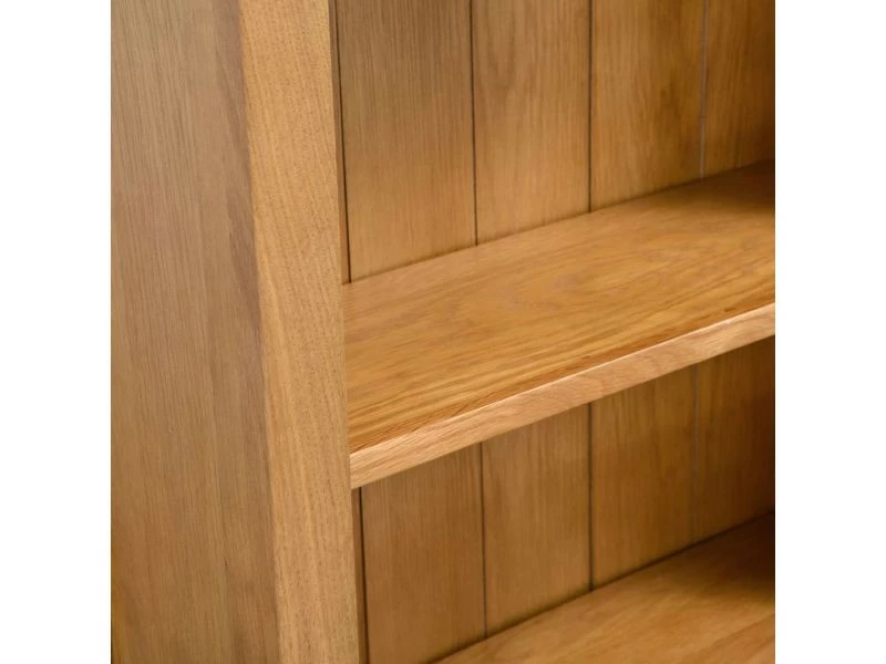 Icaverne - Bibliothèques Collection Bibliothèque à 6 étagères Chêne 80 X 22,5 X 180 Cm