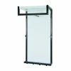Admirable Nuancemeuble Garderobe Murale Vienne Chromé Foncé-blanc L40 X P30 X H80 Cm