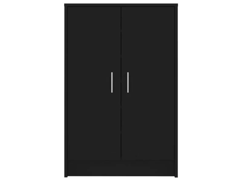 Vidaxl Armoire à Chaussures Noir 60x35x92 Cm Aggloméré – Image 4