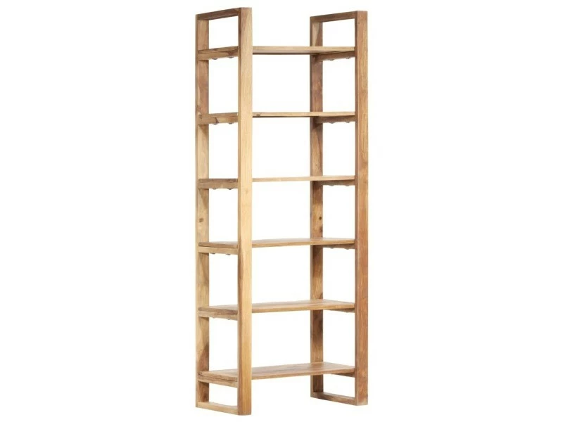 Joli étagères Ligne Ngerulmud Bibliothèque 60x38x160 Cm Bois Solide