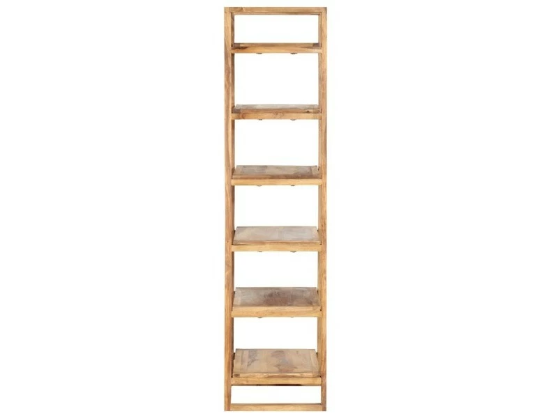 Joli étagères Ligne Ngerulmud Bibliothèque 60x38x160 Cm Bois Solide – Image 2