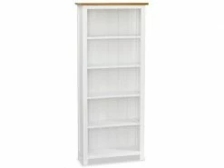 Vidaxl Bibliothèque à 5 étagères 60x22,5x140 Cm Bois De Chêne Massif