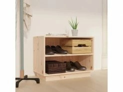 LES_TENDANCES Armoire à Chaussures 60x34x45 Cm Bois De Pin Massif