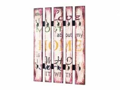 Stylé Nuancemeuble Garderobe Murale Praia Vintage L70 X P10 X H100 Cm