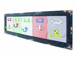 Admirable Nuancemeuble Garderobe Murale Bangkok Vintage L66 X P5 X H21 Cm