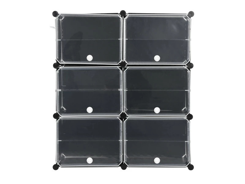 3 Couches 12 Grilles Chaussures Armoire Rangement Organisateur étagère à Chaussures Anti-poussière Standin