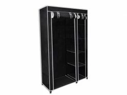 Vidaxl Garde-robe Pliable Noir 110 X 45 X 175 Cm