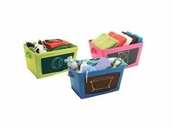 Penderie Inedit Boîte De Rangement Pliable Avec Ardoise - Vert